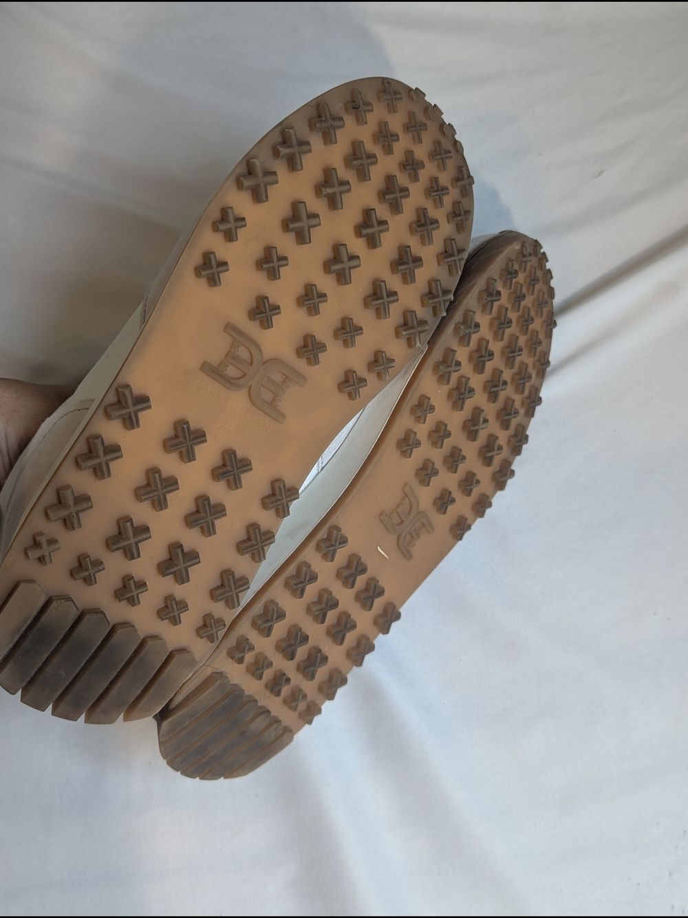 Sam Edelman Layla White and Tan Casual Sneakers - Picture 5 of 6